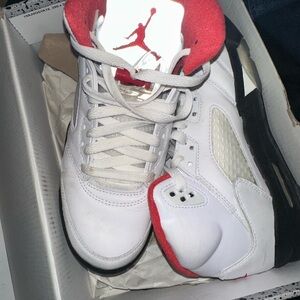 Jordan Air 5 Retro Black and White Sneakers